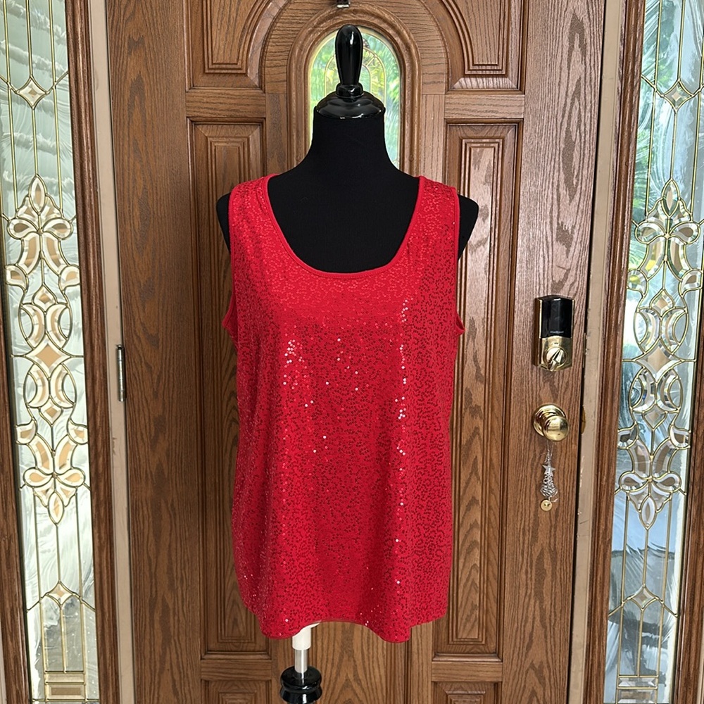 012 Cato Sequin Sleeveless Top